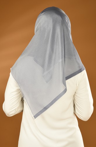 Plain Crepe Taffeta Scarf Gray 901564-25