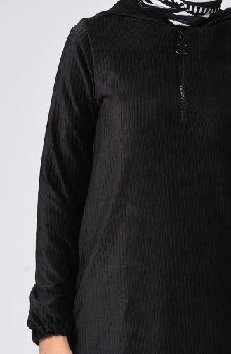 Kadife Eşofman Takım 9130-05 Siyah