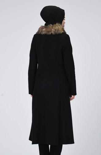 معطف طويل أسود 1186-01