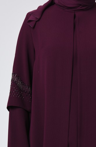 Zwetschge Hijab-Abendkleider 1003-01