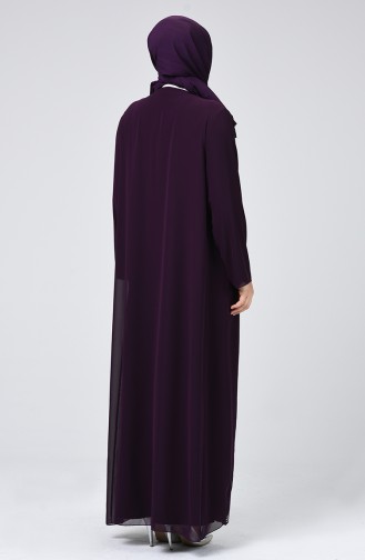 Lila Hijab-Abendkleider 6286-02