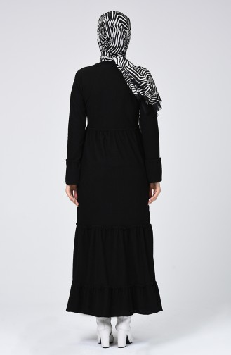 Black Hijab Dress 1211-01