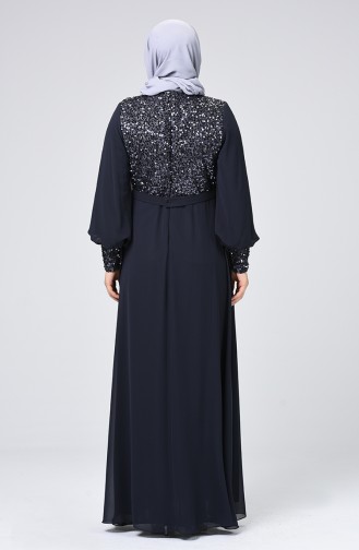 Smoke-Colored Hijab Dress 1312-02