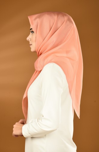 Plain Crepe Taffeta Scarf Pink orange 901564-30