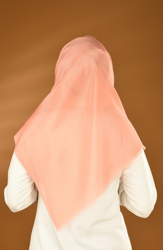 Plain Crepe Taffeta Scarf Pink orange 901564-30