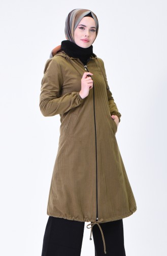 Hooded Velvet Cape Green 0095-07