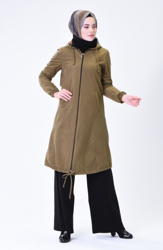 Hooded Velvet Cape Green 0095-07