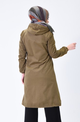 Hooded Velvet Cape Green 0095-07