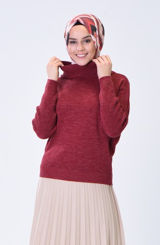 Claret Red Sweater 0516-02