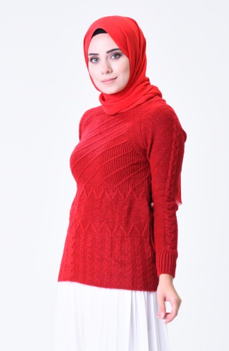 Tricot Sweater Red 7013-06