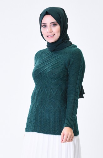 Tricot Sweater Emerald Green 7013-08