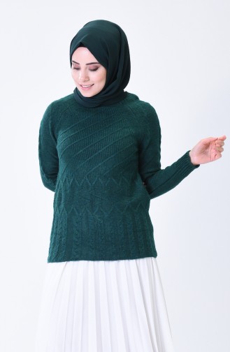 Tricot Sweater Emerald Green 7013-08