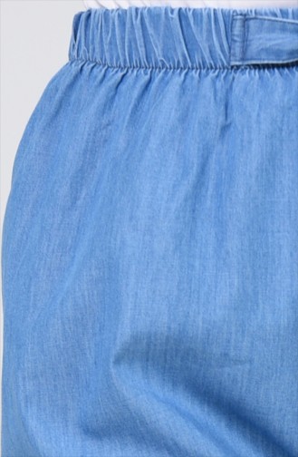 بنطال جينز بمطاط أزرق فاتح 4083-02
