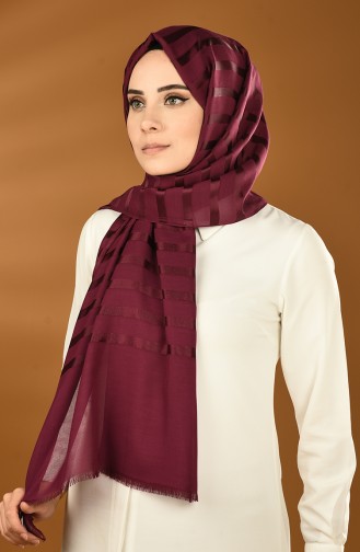 Striped Shawl Purple 13152-13