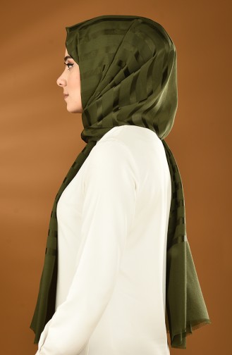 Striped Shawl Khaki 13152-19