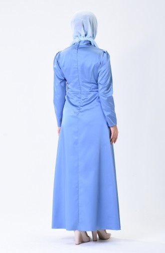 Habillé Hijab Bleu 1008-01