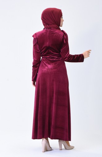 Plum Hijab Dress 1008-01