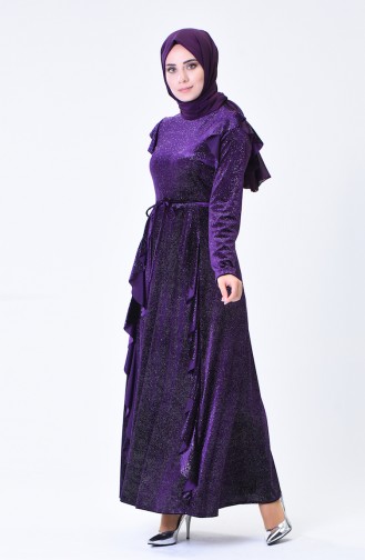 Lila Hijab Kleider 1008-02