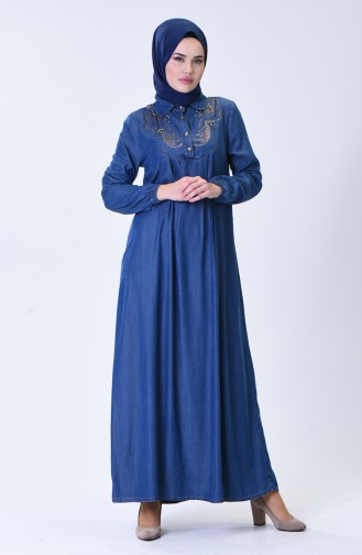 Blue Hijab Dress 9141-01