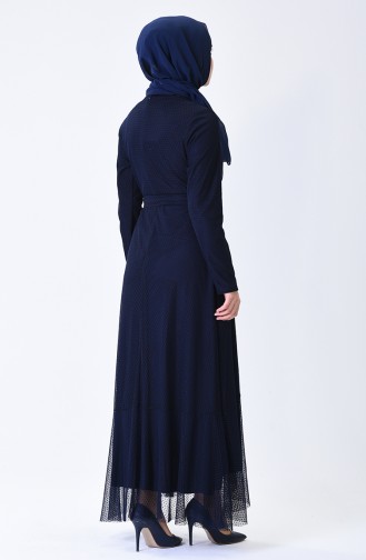 فستان أزرق كحلي 5014-06