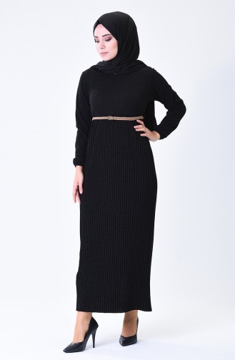 Black Hijab Dress 1078-02