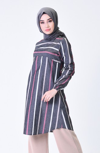 Kolu Lastikli Kışlık Tunik 1138D-01 Füme 1138D-01