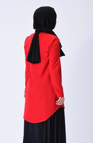 Garnili Tunik 40015-02 Kırmızı