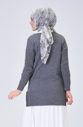 Pull Tricot Avec Poches 0511-04 Anthracite 0511-04