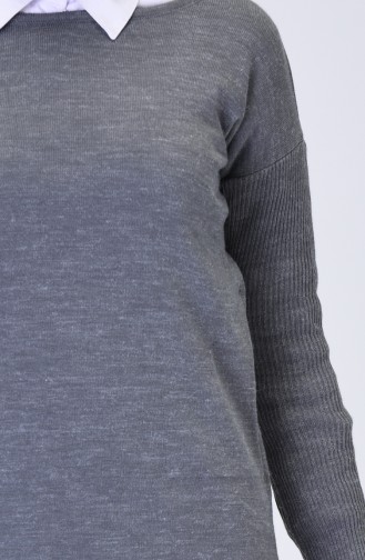 Pull Tricot Avec Poches 0511-04 Anthracite 0511-04