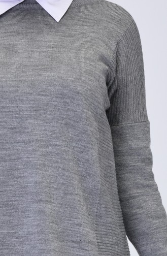 Grau Pullover 0522-04