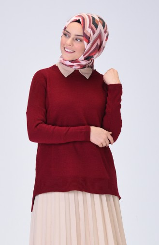 Claret Red Sweater 0522-05