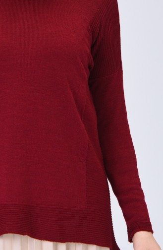 Claret Red Sweater 0522-05