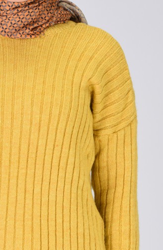 Bat Sleeve Tricot Sweater Mustard 7020-04