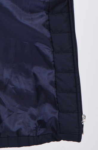 Navy Blue Winter Coat 0811-05
