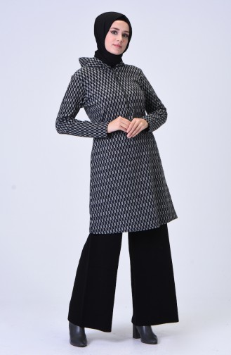 Winter Tunic with Zipper Black 1178-01