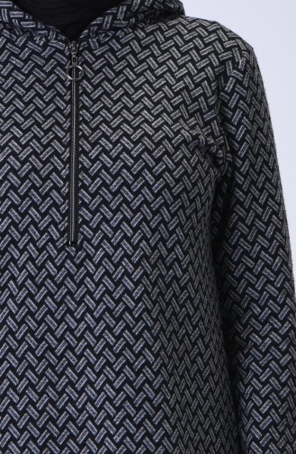 Winter Tunic with Zipper Black 1179-01