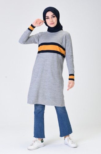 Reglan Kol Tunik 1401-05 Gri 1401-05