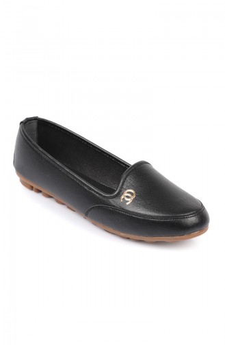 Ballerines Pour Femme 4550-0 Noir Peau 4550-0