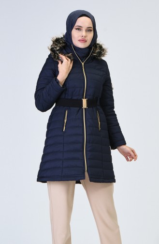 Navy Blue Winter Coat 5128-01