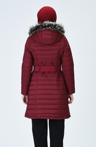 Claret Red Winter Coat 5128-04