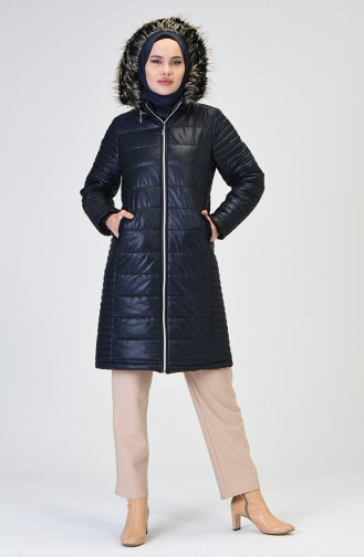 Navy Blue Winter Coat 5144-05