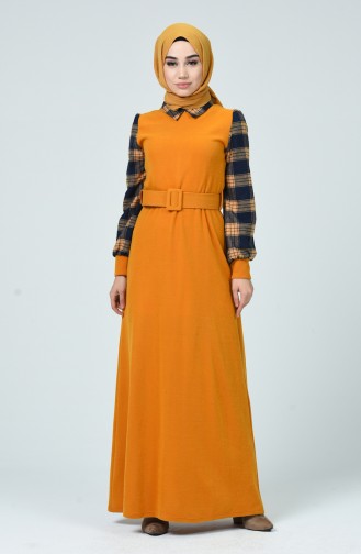 Yellow İslamitische Jurk 81746-03