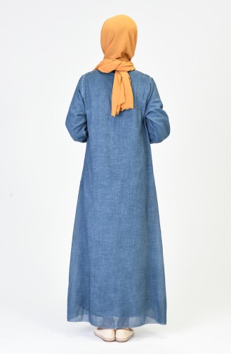 Indigo Hijab Kleider 9999-01