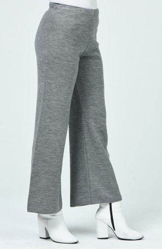 Knitwear wide Leg Pants 0520-04 Gray 0520-04