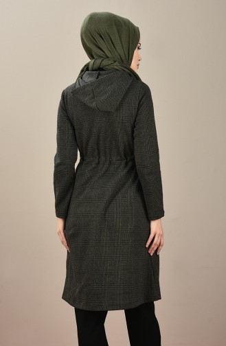 Kapüşonlu Kaşe Kap 0010-02 Haki 0010-02