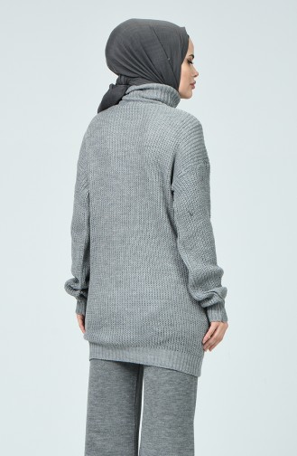 Grau Pullover 1381-05