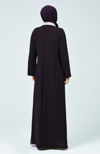Plum Hijab Dress 1310-02