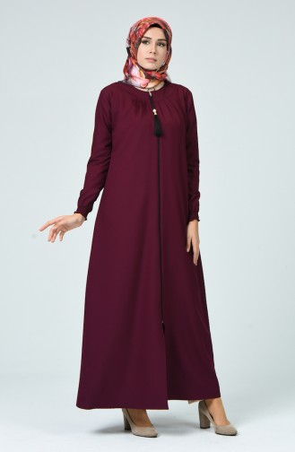 Abaya Plissée 2136-03 Plum 2136-03