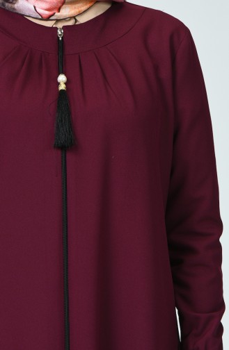 Abaya Plissée 2136-03 Plum 2136-03