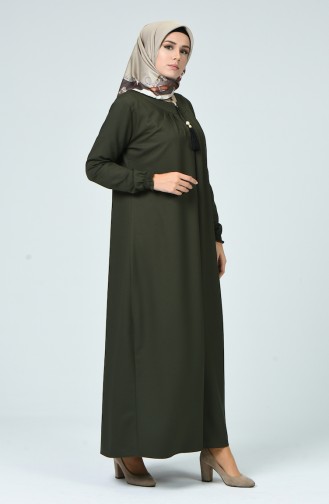 Khaki Abaya 2136-05